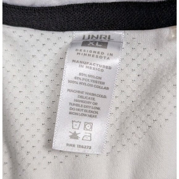 UNRL Golf Polo Shirt Mens XL White Camo Print Barstool Sports Performance - Picture 6 of 8